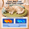 Round Woven Pet Bed with Removable, Washable Two-Layer Mat
