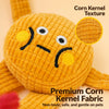 Waffle Plush Cat Toy with Crinkle Sound and Catnip