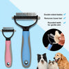 Dog & Cat Detangling Grooming Brush for Loose Fur