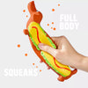 Long Latex Squeaky Dog Toy for Small and Medium Dogs