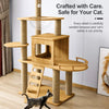 Large Cat Tree with Scratching Posts, Hideaway, and Climbing Perches