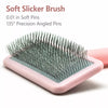 Pet Slicker Brush for Fluffing and Detangling