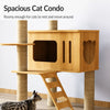 Large Cat Tree with Scratching Posts, Hideaway, and Climbing Perches