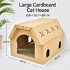 Corrugated Cardboard Cat House & Scratcher
