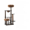 Natural Rubberwood Cat Tree with Hideaway House