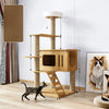 Large Cat Tree with Scratching Posts, Hideaway, and Climbing Perches