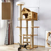 Large Cat Tree with Scratching Posts, Hideaway, and Climbing Perches