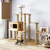 Large Cat Tree with Scratching Posts, Hideaway, and Climbing Perches