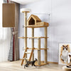 Large Cat Tree with Scratching Posts, Hideaway, and Climbing Perches