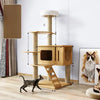 Large Cat Tree with Scratching Posts, Hideaway, and Climbing Perches