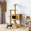 Large Cat Tree with Scratching Posts, Hideaway, and Climbing Perches