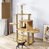 Large Cat Tree with Scratching Posts, Hideaway, and Climbing Perches