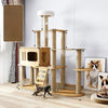 Large Cat Tree with Scratching Posts, Hideaway, and Climbing Perches