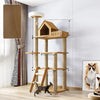 Large Cat Tree with Scratching Posts, Hideaway, and Climbing Perches