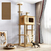 Large Cat Tree with Scratching Posts, Hideaway, and Climbing Perches