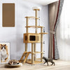 Large Cat Tree with Scratching Posts, Hideaway, and Climbing Perches